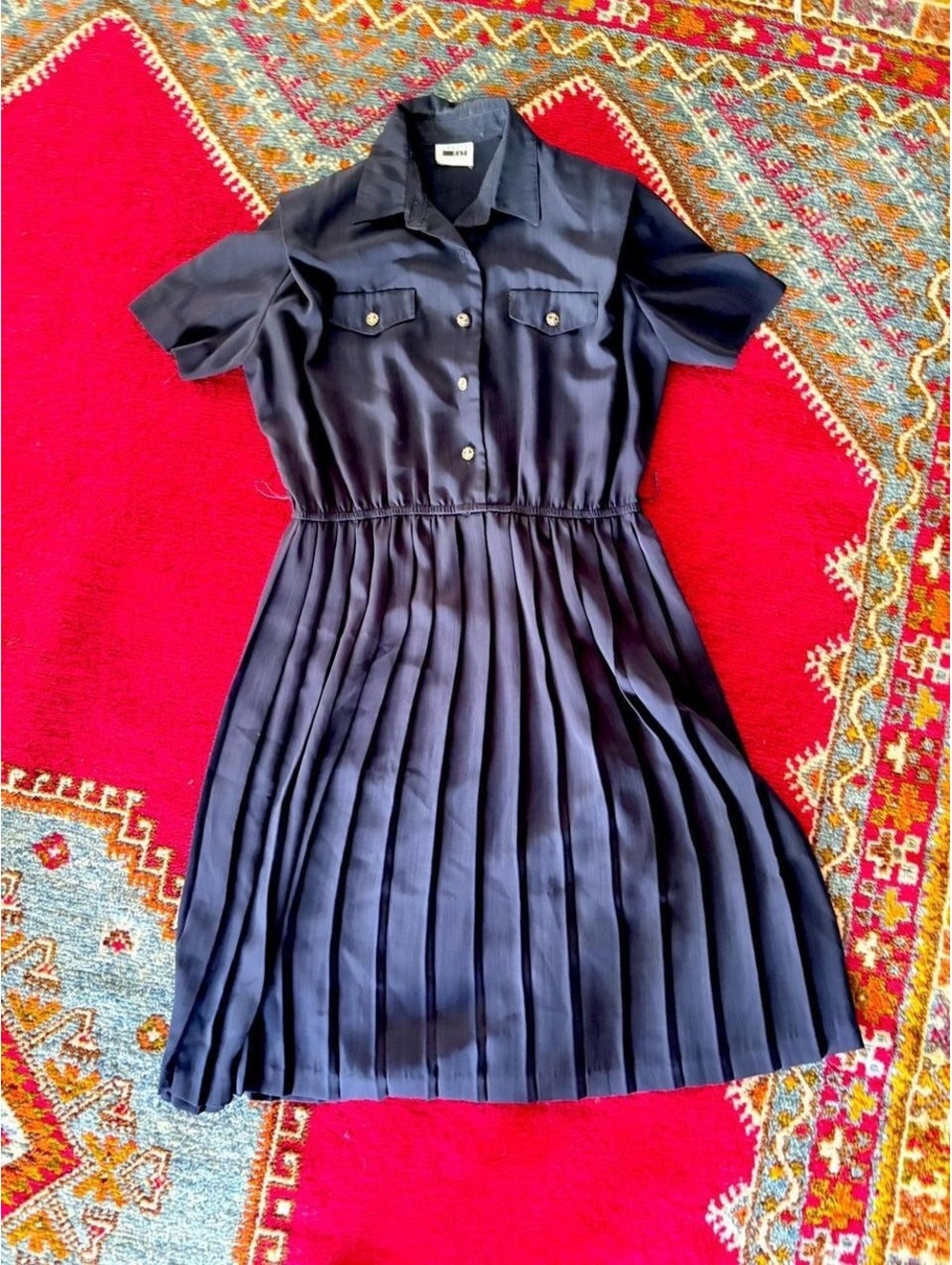 American Vintage Women's Navy and Black Dress